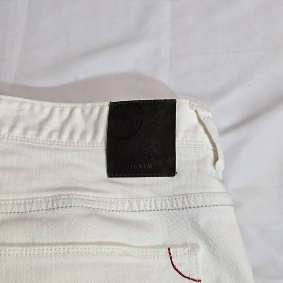 TOMMY BAHAMA CAICOS WHITE JEANS MENS 42 X 32 VINTAGE SLIM STRETCH - Picture 2 of 8